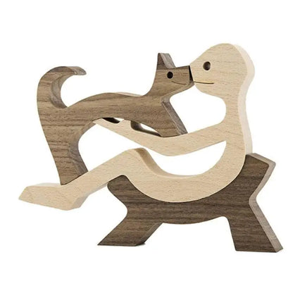 TimberTail Wooden Engraved Pet Figurine