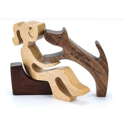 TimberTail Wooden Engraved Pet Figurine