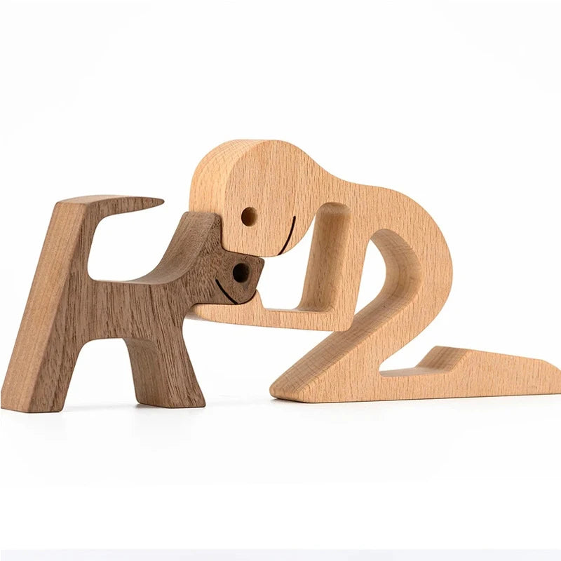 TimberTail Wooden Engraved Pet Figurine